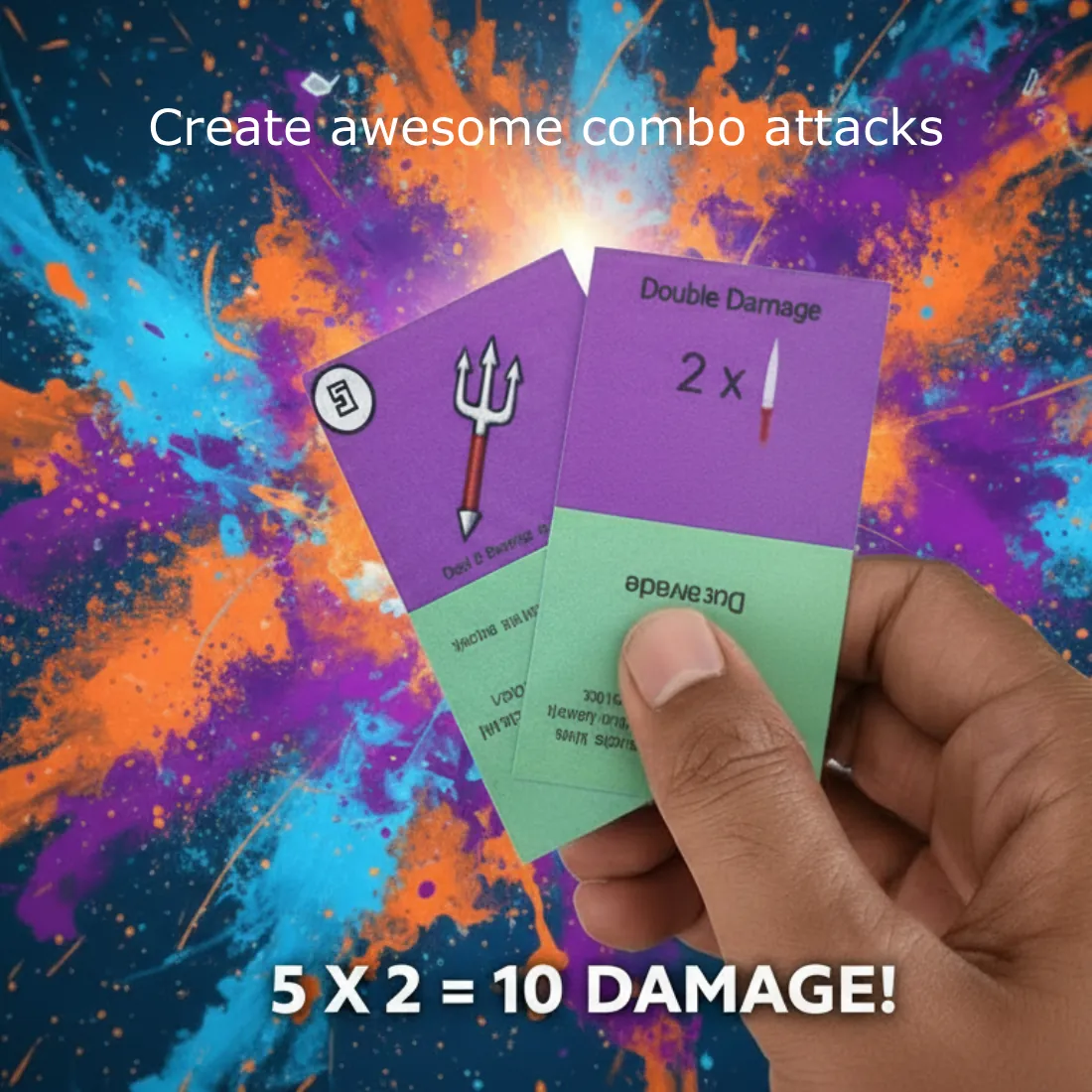 Warout strategy card game for kids inspired by Mahabharata heroes