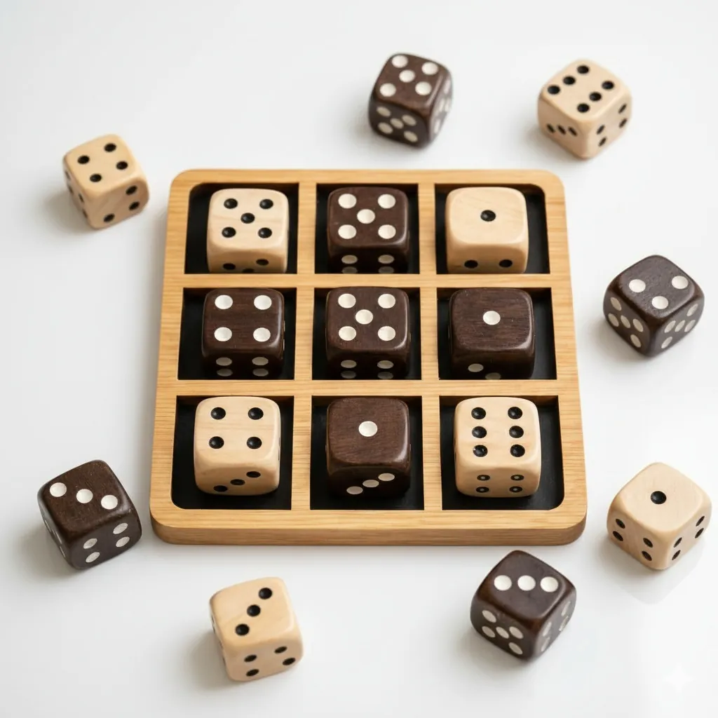 Tic Tac Toss - Strategy Dice Game for Logic and Mathematical Thinking